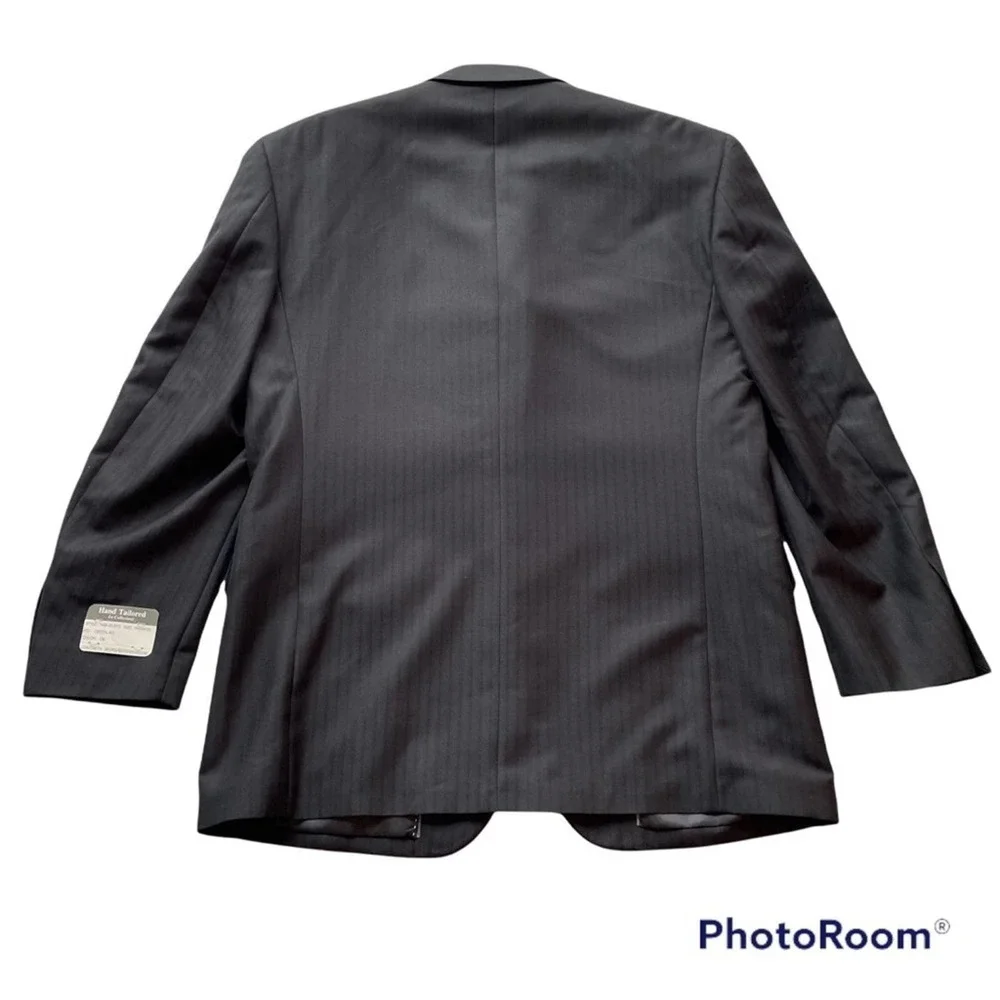 Zandello Collezioni Suit Jacket Blazer Sport Coat Black Size 40R formal office